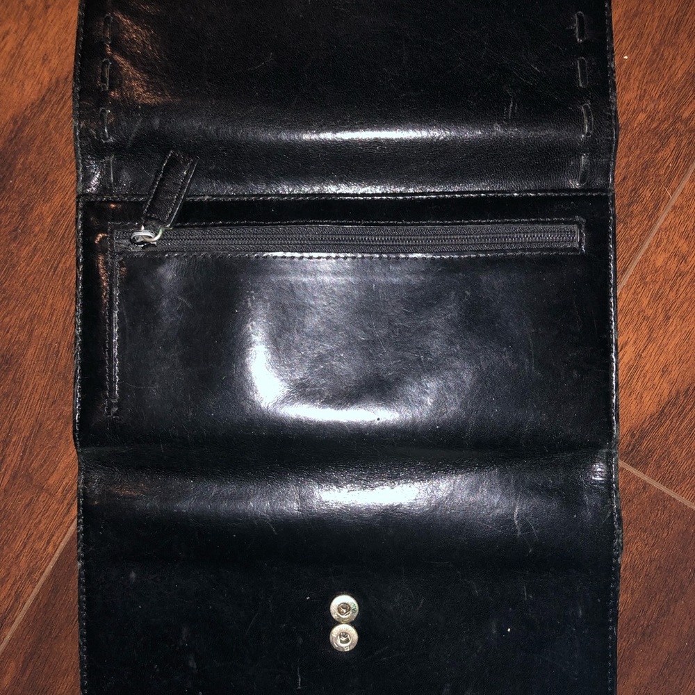 ⭐️ Kenneth Cole New York Black Leather Tri-Fold Long Wallet - Picture 5 of 5